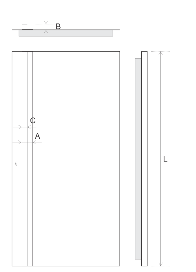 TORIX - aluminium deurgreep - DTR-C-02 SPECIFICATIES